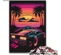 1000 Piece Jigsaw Puzzles for Adults Neon Scenery Puzzle Made of cardboard,with Family Interactive Game, for Ages 14+ 1000pcs(26x38cm)