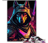 1000 Piece Jigsaw Puzzles for Adults Neon War Dogs 1000 Piece Puzzle An for Christmas Or Birthdays Size 26X38CM