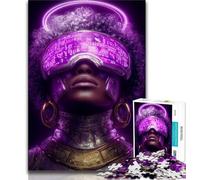 1000 Piece Jigsaw Puzzles for Adults Neon Warriors Puzzles for Adults,with Matching Poster And Trivia Sheet for Ages 14+ (size 75x50cm)