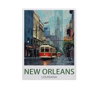 1000 Piece Jigsaw Puzzles for Adults，New Orleans Louisiana ， Landscape，Classic Puzzle Difficult Puzzle Fun Creative DIY Toys Gifts for Girls and Boys, Family Games（26x38cm）-DX27