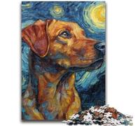 1000 Piece Jigsaw Puzzles for Adults Night Sky Labrador Teenager Jigsaw,Birthday Present, Gifts, Wall Art for Age 14 Years Up (38x26cm)