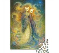 1000 Piece Jigsaw Puzzles for Adults Nine-tailed Fox Jigsaw Puzzle Japanese Monster Home Decoration Multi Colour Educational Games Fantasy & Mythology Therapeutic Fun 1000pcs (75x50cm)