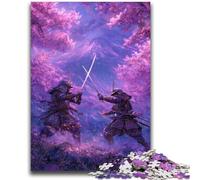 1000 Piece Jigsaw Puzzles for Adults Ninja at The Foot of Mount Fuji Educational Family Game Wall Decoration Unique Birthday And Xmas Gifts 38x26cm