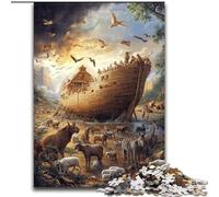 1000 Piece Jigsaw Puzzles for Adults Noah's Ark Puzzles for 1000 Piece Christmas Halloween Mother's Day New Year Easter Gift (Size 50x75cm)