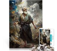1000 Piece Jigsaw Puzzles for Adults Norse God With White Beard Für Familienspaß Geeignet für die Schreibtischdekoration52x38cm