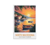 1000 Piece Jigsaw Puzzles for Adults，North Macedonia Southeast Europe 1000 Piece Puzzle Classic Educational Games Beautiful Decoration Puzzle 70x50cm