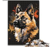 1000 Piece Jigsaw Puzzles for Adults Norwegian Elkhound Dog Art Made of Wood, Perfect DIY Art Decor Or Birthday Gift 50x75cm for Birthdays, Holidays, And Special Occasions
