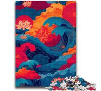 1000 Piece Jigsaw Puzzles for Adults Ocean Waves Educational Games Home Decoration Educational Game for Birthday, Chrismas 26x38cm