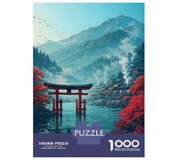 1000 Piece Jigsaw Puzzles for Adults Oita Japan Torii Gate Landscape Adult Puzzles Family Game Presents for Women Birthday And Unique Gifts 70x50cm/1000pcs