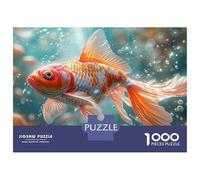 1000 Piece Jigsaw Puzzles for Adults Orange And White Goldfish in Water Jigsaws for Adults Relaxing Games Improve Memory for Is Ideal As A Gift 52x38cm/1000pcs