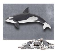 1000 Piece Jigsaw Puzzles for Adults Orca Animal Jigsaw Puzzles for Adults, Paper Puzzles Educational Stress Relief Toy Puzzle 38x26cm/1000pcs