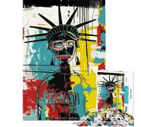 1000 Piece Jigsaw Puzzles for Adults Original Statue of Liberty Pop Art Jigsaw Puzzle 1000 Toy Wall Decor Difficult Hard Gifts for Friends And Family (38x52cm)
