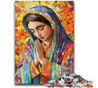 1000 Piece Jigsaw Puzzles for Adults Our Lady of Guadalupe Praying Educational Family Game Deal As Gifts for The Whole Family for And Age 14 Years Up 26x38cm