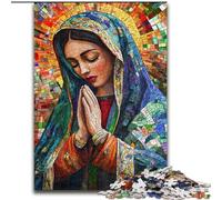 1000 Piece Jigsaw Puzzles for Adults Our Lady of Guadalupe Praying Puzzle Educational Brain Teaser, Artistic Home & Office Decor, 14+ Age 50X75CM
