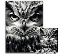 1000 Piece Jigsaw Puzzles for Adults Owl AnimalsJigsaw Puzzles DIY Decoration Brain Challenge for Adult Family 1000 PCS(75x50cm)