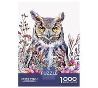 1000 Piece Jigsaw Puzzles for Adults Owl Nature Jigsaws for Adults Brain Teaser Game Stress Reliever for Is Ideal As A Gift 38x26cm/1000pcs
