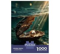 1000 Piece Jigsaw Puzzles for Adults Oyster with Pearl Underwater Teenager Puzzles Family Game Improve Memory Difficult And Challenge 52x38cm/1000pcs