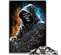 1000 Piece Jigsaw Puzzles for Adults Painting The Grim Reaper Educational Games Home Decoration Educational Game for Birthday, Chrismas 26x38cm