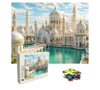 1000 Piece Jigsaw Puzzles for Adults Palace - Wooden Puzzles for Adults - Building Puzzle 29.5 X 19.7 Inch - Jigsaw Games for Adult - Extra Fun Challenges - Creativity Gifts for Men and Women 8p-341