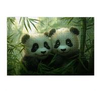 1000 Piece Jigsaw Puzzles for Adults, Panda Jigsaw Puzzles for Adults 1000 Piece, Wooden Puzzle with Color Box, Jigsaws Family Educational Games, Gifts for Women, Home Decor, Theme: (Animals), -3930