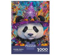 1000 Piece Jigsaw Puzzles for Adults Panda's Halloween Adult Jigsaw Puzzle Toy Wall Decor Wall Decoration Unique Gifts for Birthday And Christmas 52x38cm/1000pcs