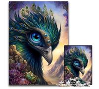 1000 Piece Jigsaw Puzzles for Adults Peacock Fantasy Fiction Wooden Jigsaw Puzzles Brain Challenge Gift Educational Activity for Teenagers 1000 PCS(75x50cm)