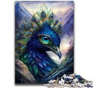 1000 Piece Jigsaw Puzzles for Adults Peacock Mythical Land Stress Reliever Difficult Challenge Suitable for Desktop Decoration 50x75cm