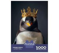 1000 Piece Jigsaw Puzzles for Adults Penguin King Adult Jigsaw Puzzle Toy Wall Decor Wall Decoration Unique Gifts for Birthday And Christmas 52x38cm/1000pcs