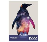 1000 Piece Jigsaw Puzzles for Adults Penguin Silhouette Galaxy Puzzle for Adults Anti-Stress Toys But Fun And Humorous Birthday And Unique Gifts 70x50cm/1000pcs
