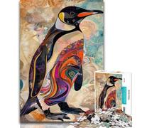 1000 Piece Jigsaw Puzzles for Adults Penguin Teenager Jigsaw,Birthday Present, Gifts, Wall Art for Age 14 Years Up 26x38cm