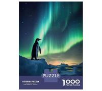 1000 Piece Jigsaw Puzzles for Adults Penguin Winter Puzzles for Adults Relaxing Games A Work of Art Difficult And Challenge 70x50cm/1000pcs