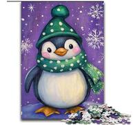 1000 Piece Jigsaw Puzzles for Adults Penguins in Winter, Suitable for Ages 14 And Up Home Educational Games DIY Toys Artwork Gift (size 50x75cm)