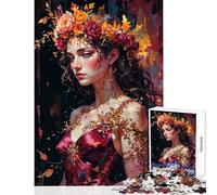 1000 Piece Jigsaw Puzzles for Adults Persephone︰ Autumn's Final Whisper Educational Games Wall Decoration Toy Wall Decor Challenging Game Gifts (52X38cm)