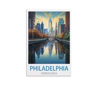 1000 Piece Jigsaw Puzzles for Adults，Philadelphia Pennsylvania 1000 Piece Puzzle Classic Educational Games Beautiful Decoration Puzzle 70x50cm