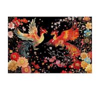 1000 Piece Jigsaw Puzzles for Adults, Phoenix Jigsaw Puzzles for Adults 1000, Impossible Puzzle Classic Challenging Educational Games, Wooden Jigsaws Game for Families, Decor Gifts, Theme:Flower -1986