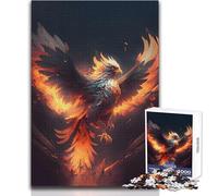 1000 Piece Jigsaw Puzzles for Adults Phoenix Mythology Evo Bird Brainteaser Family Games Stress Reliever Gift For Birthdays Size 50x75cm