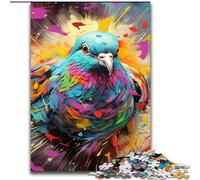 1000 Piece Jigsaw Puzzles for Adults Pigeon Made of Wood, Fun Present & Activity for Home 50x75cm Brain Teaser Game for Teenagers, Perfect