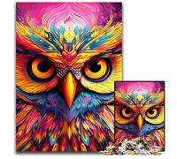 1000 Piece Jigsaw Puzzles for Adults Pink Owl Jigsaw Puzzles for Adults Perfect for Halloween, Christmas, Birthday Gift 26X38CM/10.23x14.96inch