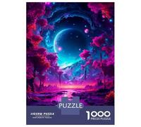 1000 Piece Jigsaw Puzzles for Adults Pink Trees Adult Puzzles Hands-on Game Stress Reliever Difficult And Challenge 52x38cm/1000pcs