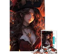 1000 Piece Jigsaw Puzzles for Adults Pirate Captain Siren for Educational Game Challenging Game Toys Gifts Birthday for The Whole Family (Size 38x26cm)