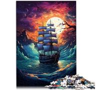 1000 Piece Jigsaw Puzzles for Adults pirate ship Cartoon Jigsaw Puzzle 26x38cm deal as gifts for the whole family for ages 14+