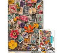 1000 Piece Jigsaw Puzzles for Adults Plants And Flowers Collage,Help The Brain Exercise Addictive Toys to Cultivate Patience Artists Collection,Fine Art 38x26cm