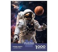 1000 Piece Jigsaw Puzzles for Adults Playing Basketball Jigsaws for Adults Brain Teaser Game Stress Reliever for Is Ideal As A Gift 52x38cm/1000pcs