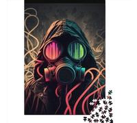 1000 Piece Jigsaw Puzzles for Adults Poison Gas Mask Jigsaw Puzzles for Adults, Wooden Puzzles Educational Stress Relief Toy Puzzle 1000pcs (75x50cm)