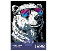 1000 Piece Jigsaw Puzzles for Adults Polar Bear Colorful Jigsaws for Adults Brain Teaser Game Stress Reliever for Is Ideal As A Gift 38x26cm/1000pcs