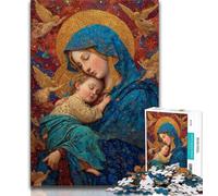 1000 Piece Jigsaw Puzzles for Adults Portrait of Mary The Mother 1000 Pieces for Teenagers,family Fun Games Is Ideal As A Gift for The Whole Family (size 75x50cm)