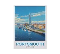 1000 Piece Jigsaw Puzzles for Adults，Portsmouth England，Classic Puzzle Difficult Puzzle Fun Creative DIY Toys Gifts for Girls and Boys, Family Games（26x38cm）-FC8