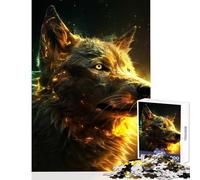 1000 Piece Jigsaw Puzzles for Adults Powerful Wolf And Electric Anti-Stress Toys Gift Birthday Hands-on Game Difficult And Challenge Size 38x52cm