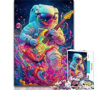 1000 Piece Jigsaw Puzzles for Adults Psychedelic Astronaut,Learning Educational Toys Family Games Enhance Love between Couples 38x26cm