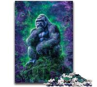1000 Piece Jigsaw Puzzles for Adults Psychedelic Chimpanzee Learning Educational Toys Unique Home Decor And Gifts for 14+ 26x38cm